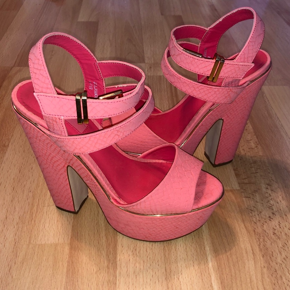 TopShop; Coral Color High Heels